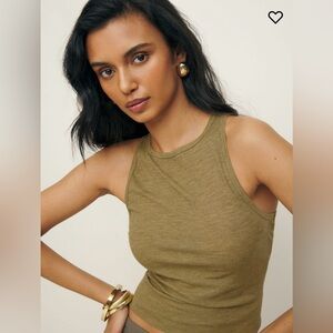 Reformation Isla Knit Top Bamboo - Size XS